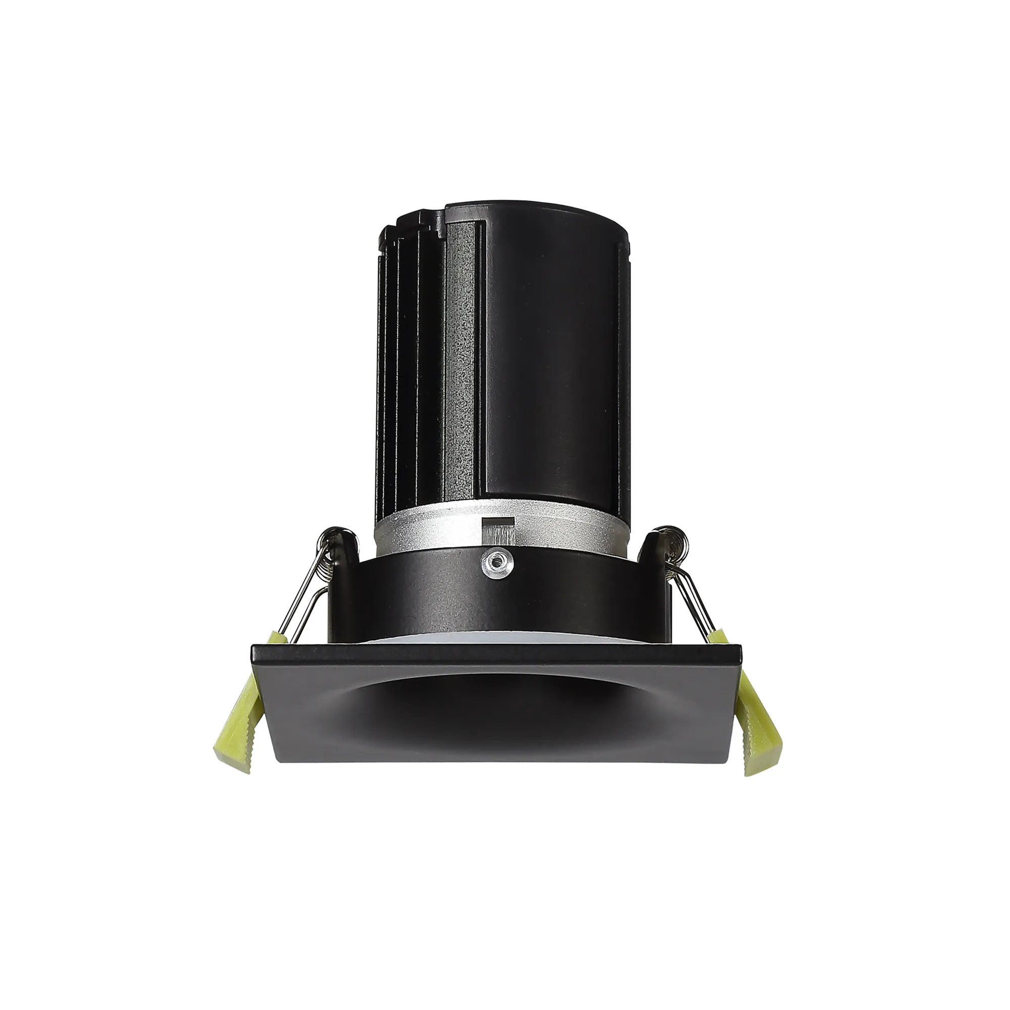 Bruve 10 Tridonic Powered 10W 2700K 710lm 36° CRI>90 LED Engine Matt Black Fixed Square Recessed Downlight, Inner Glass cover, IP65 DM200828  Dlux Bruve SQ 10 IP65